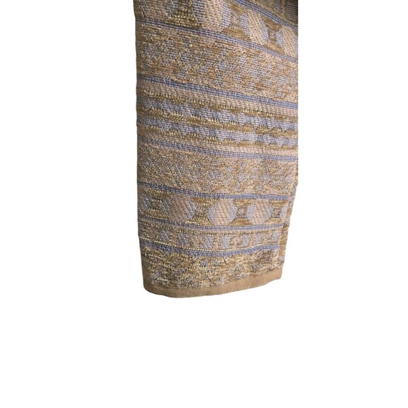 Free People Juliette Cropped Tan Jacket Raw Hem Tapestry Women's Large NWT - Picture 7 of 11